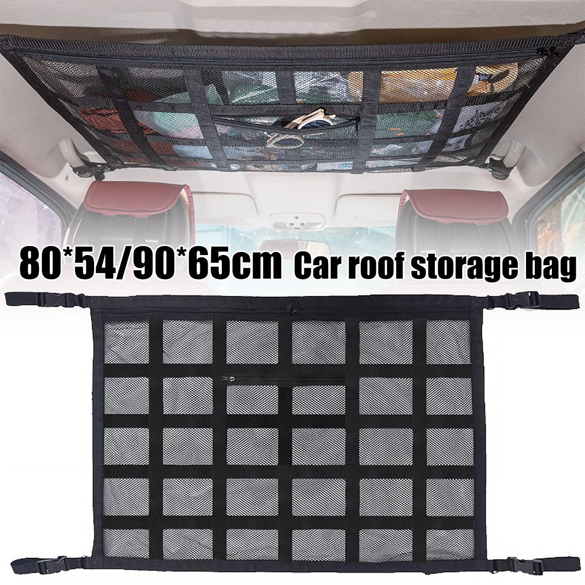 Car Cargo Net Trunk - Car Ceiling Cargo Net Strong Load-Bearing
