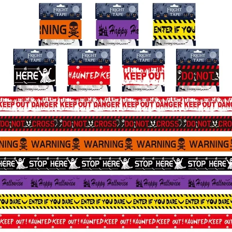 Halloween Warning Tape Signs B - Car Accessories Banner review and price