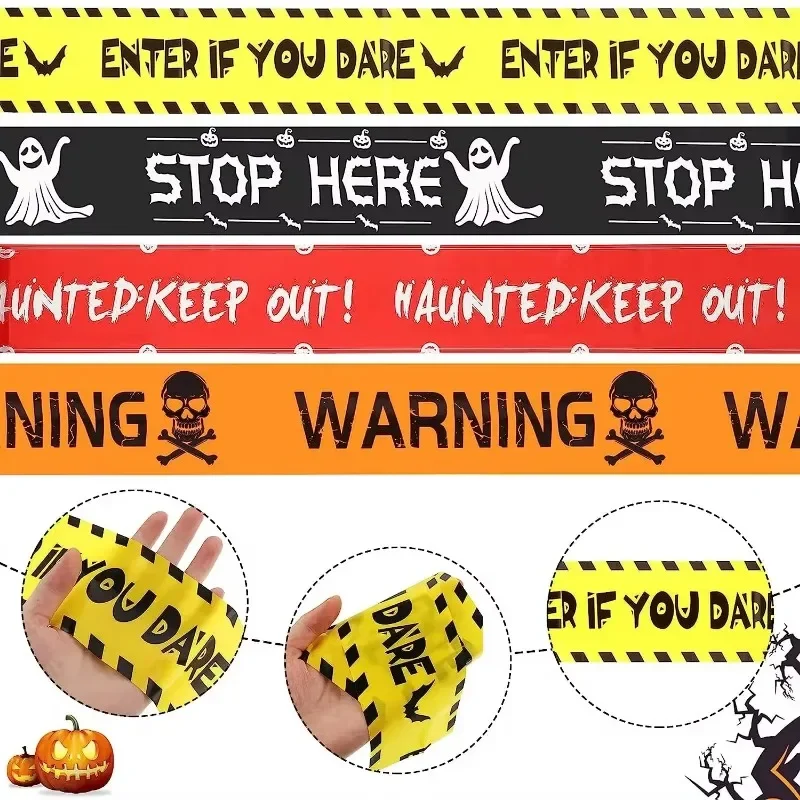 Halloween Warning Tape Signs B - Car Accessories Banner review and price