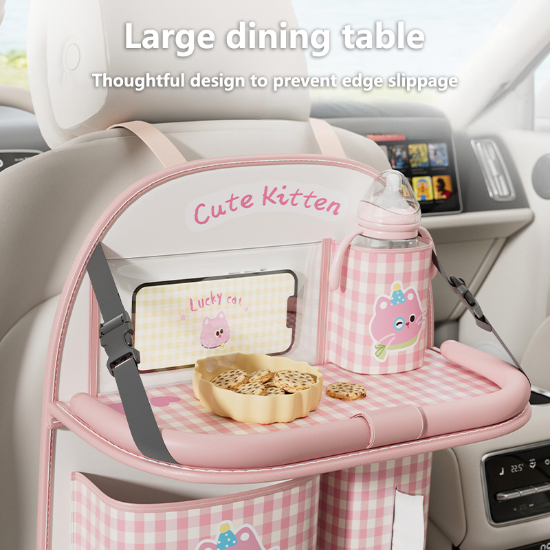 Lovely Cat Car Seat Back Stora - Back Seat Car Table review and price