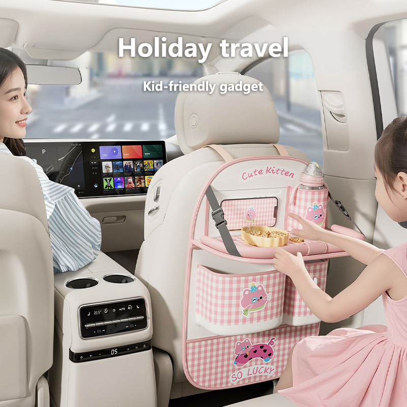 Lovely Cat Car Seat Back Stora - Back Seat Car Table review and price