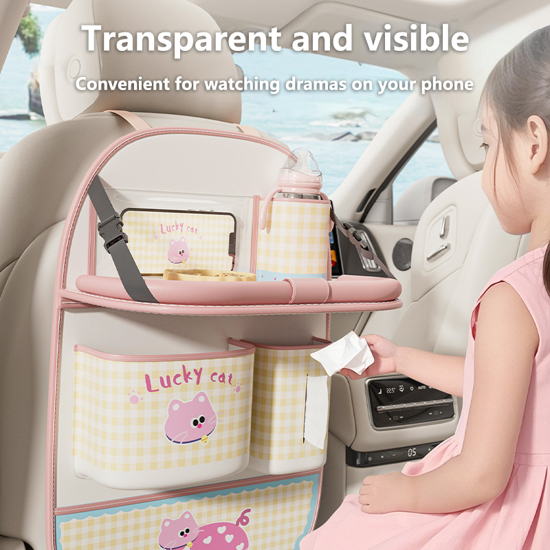 Lovely Cat Car Seat Back Stora - Back Seat Car Table review and price