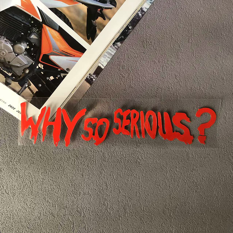 Why So Serious Decals Motorcyc - Car Accessories Joker review and price